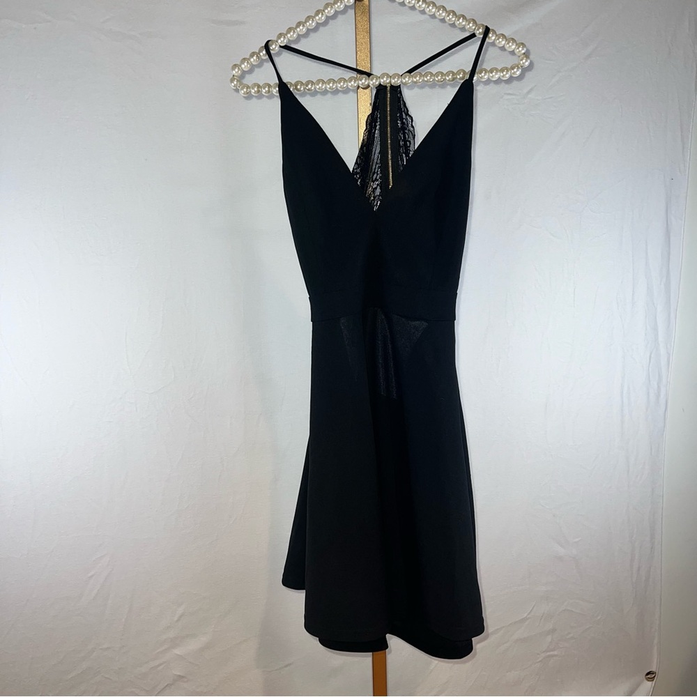 Little black backless dress